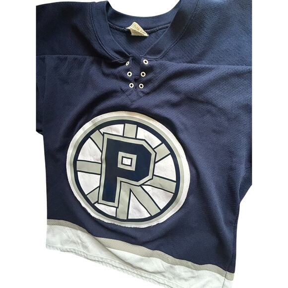 Athletic Knit Other - Vintage Providence Bruins AHL Athletic Knit Hockey Jersey Navy/White Size Medium